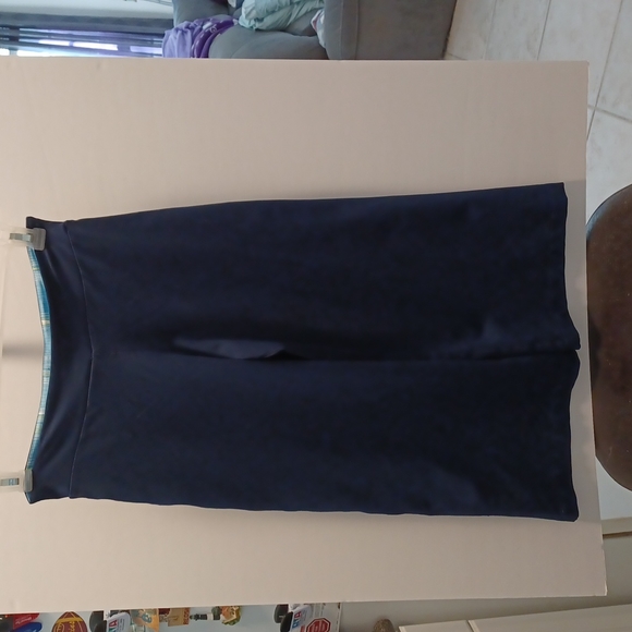 Adidas workout wide leg blue pants  size medium zipper pocket - Picture 4 of 13
